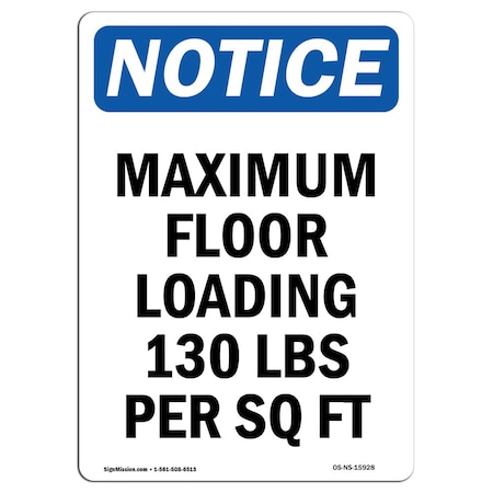 OSHA Notice, 10 Height, Aluminum